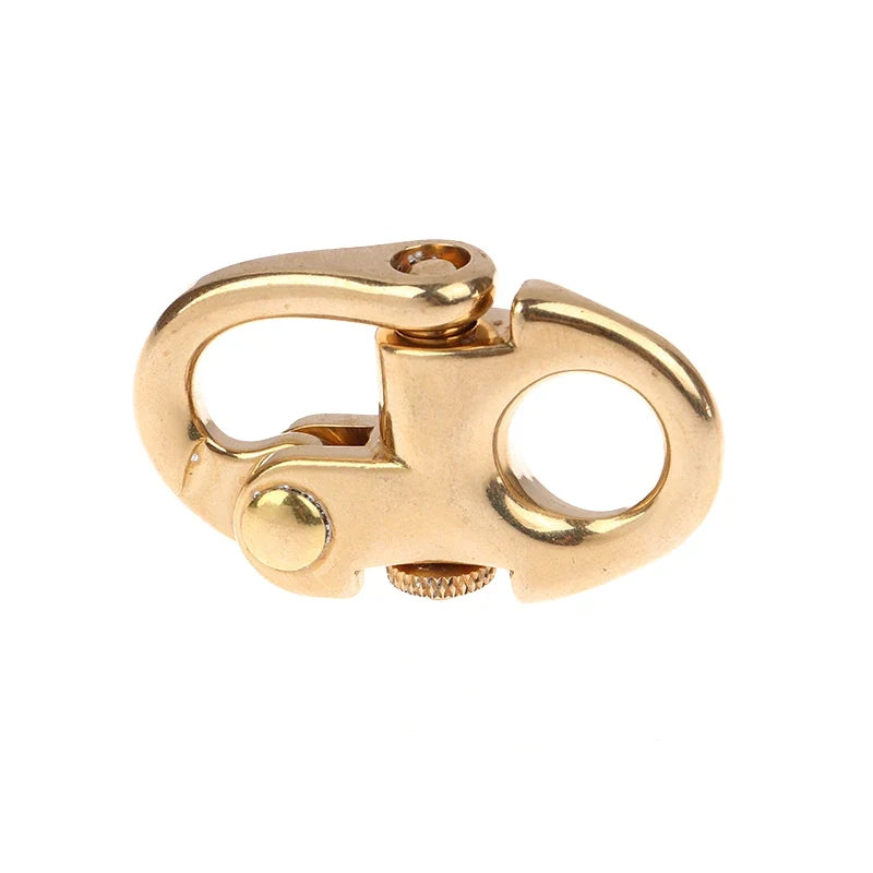 Solid Brass Buckle Clasp Screw Pin Keychain Hook Connector Brass Buckle Clasp Qme