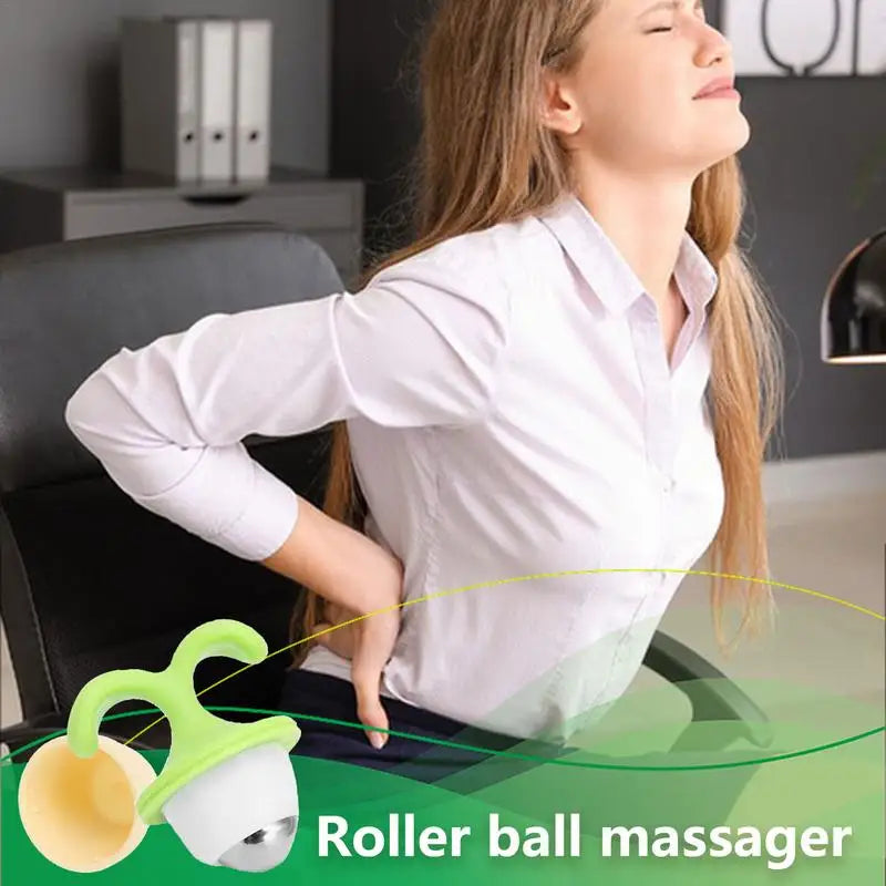 Flower Pot Roller Ball Massager – Cute Mini Manual Massager Manual Roller Massager Qme
