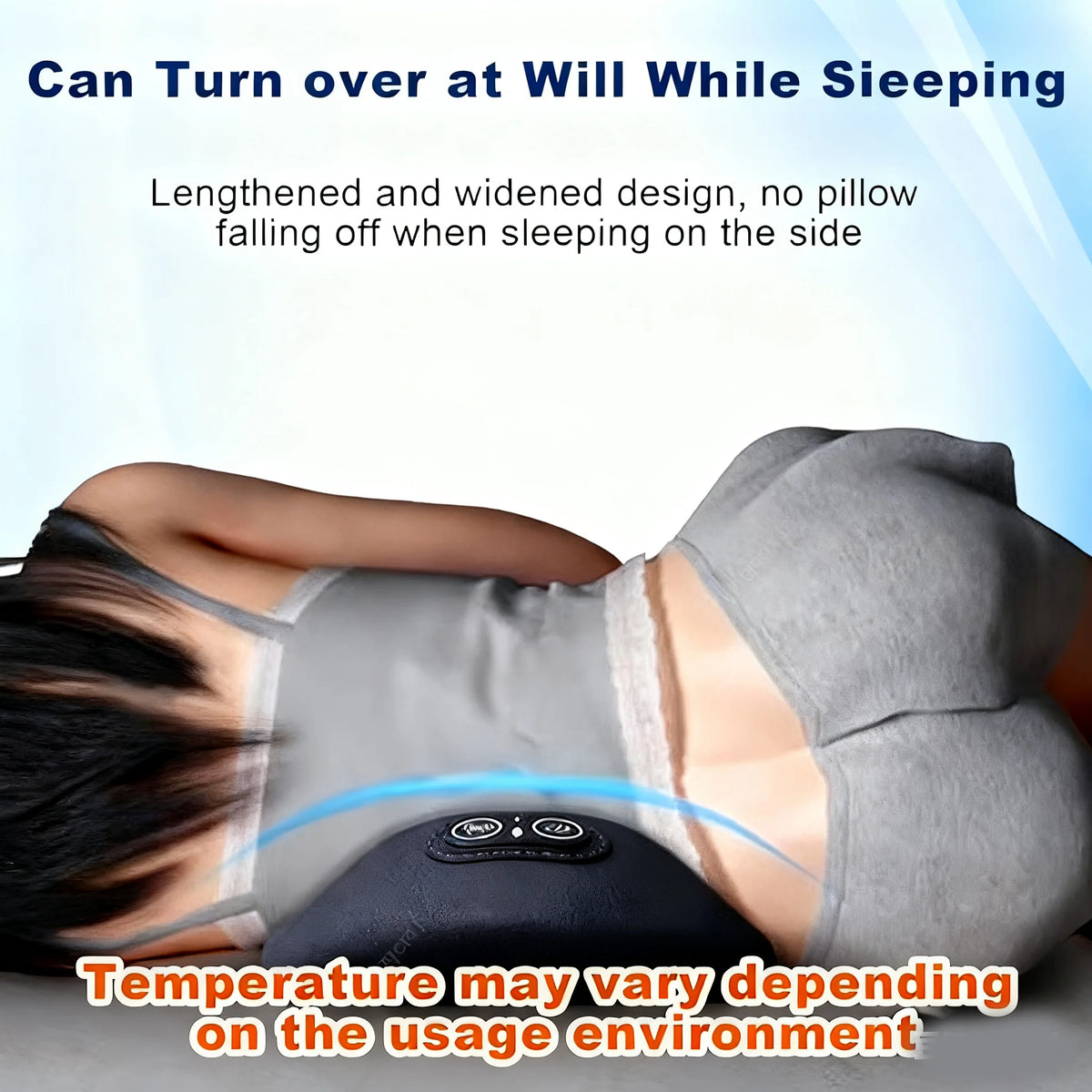 Vilnason 3-in-1 Electric Back Massager – Heat Vibration Traction Electric Back Massager Qst
