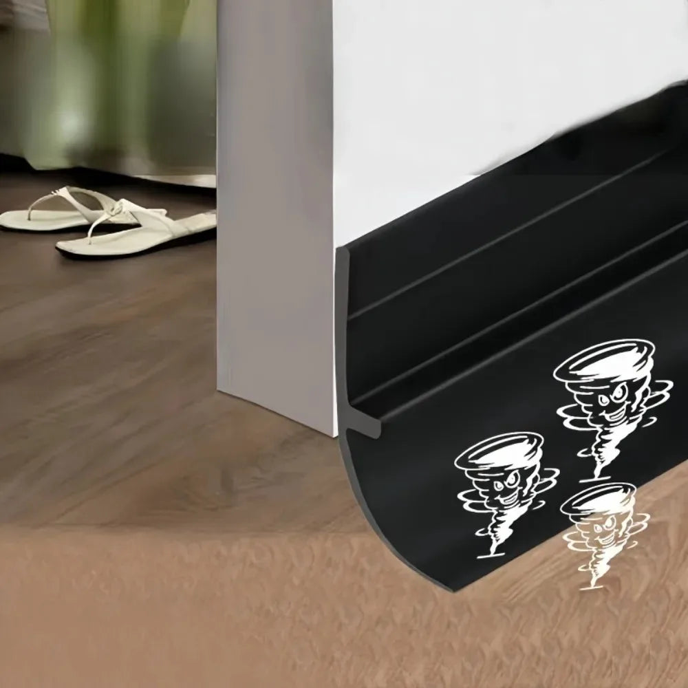 PVC Door Bottom Seal Strip Self-Adhesive Draft & Sound Guard Door Seal Strip Qme