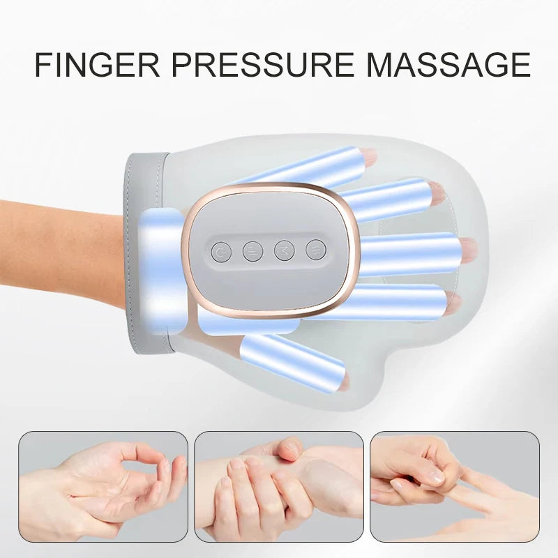 Cordless Hand Massager with Heat & Compression – 5 Levels Hand Massager Qst