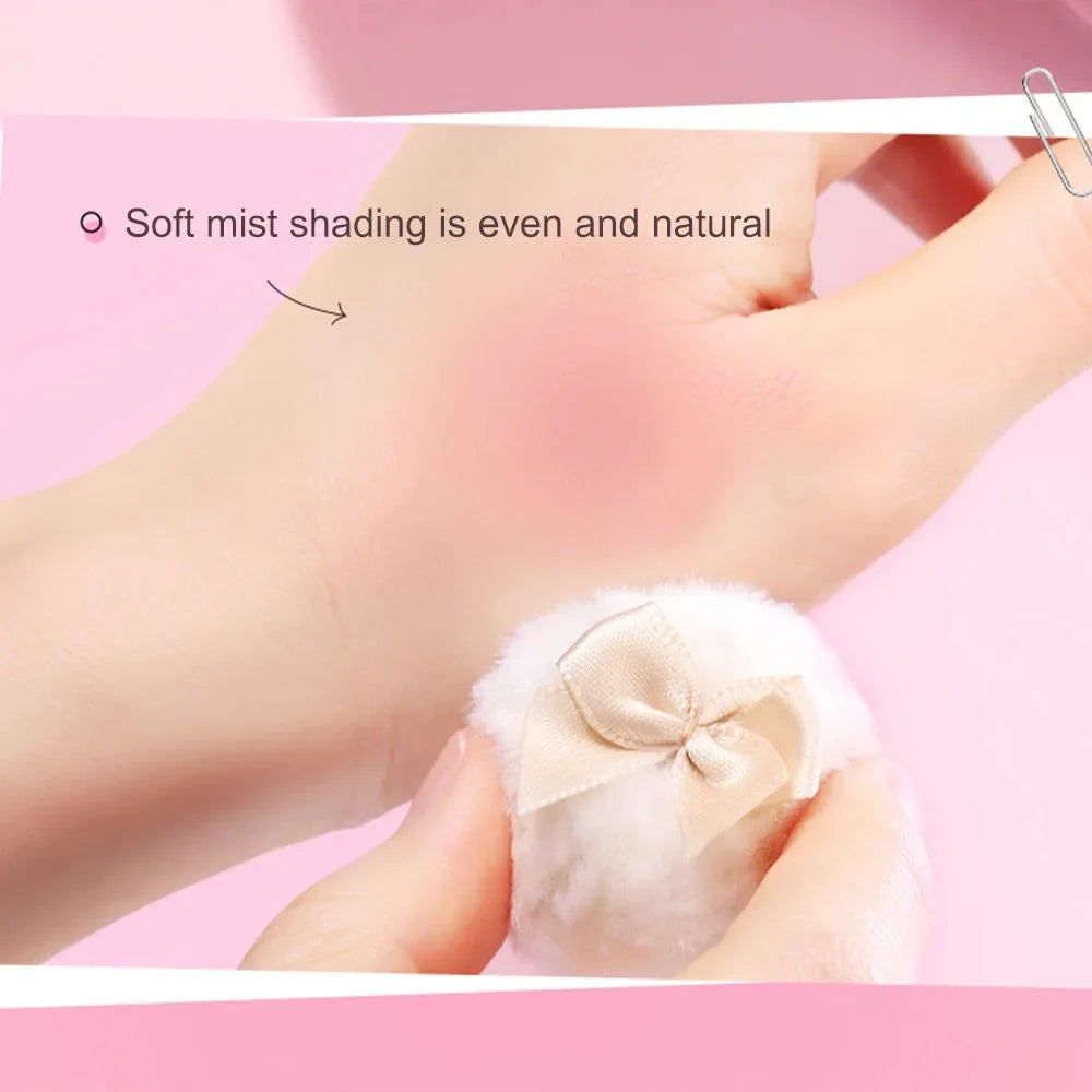 Mini Flocked Thumb Powder Puffs 2-Pack | Loose Setting Makeup Makeup Powder Puff Qme