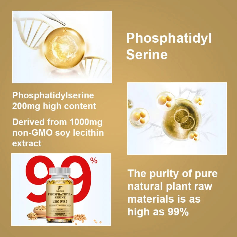 PhosphatidylSerine Capsules – Brain, Memory & Focus Support Brain Health Supplement Qst