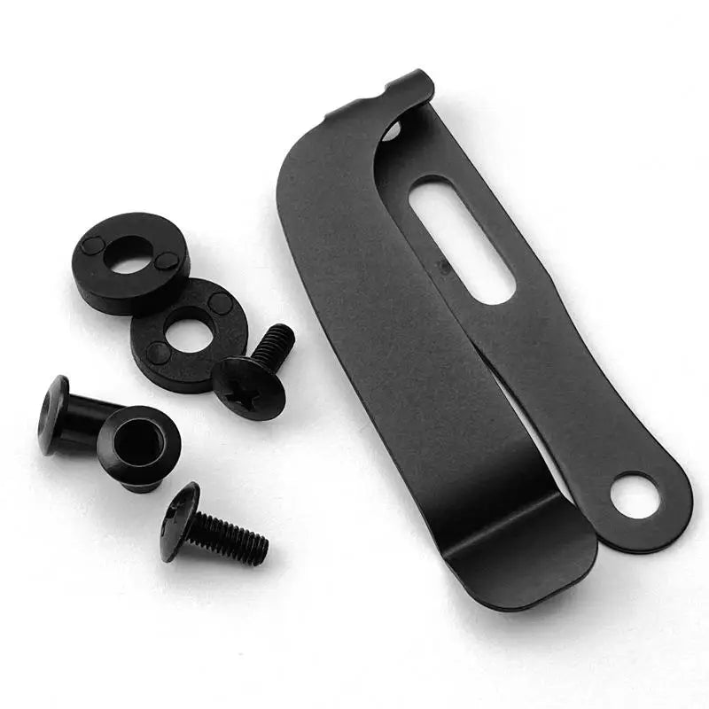 Stainless Steel KYDEX IWB Holster Belt Clip – Knife Sheath Waist Clip Holster Belt Clip Qst black