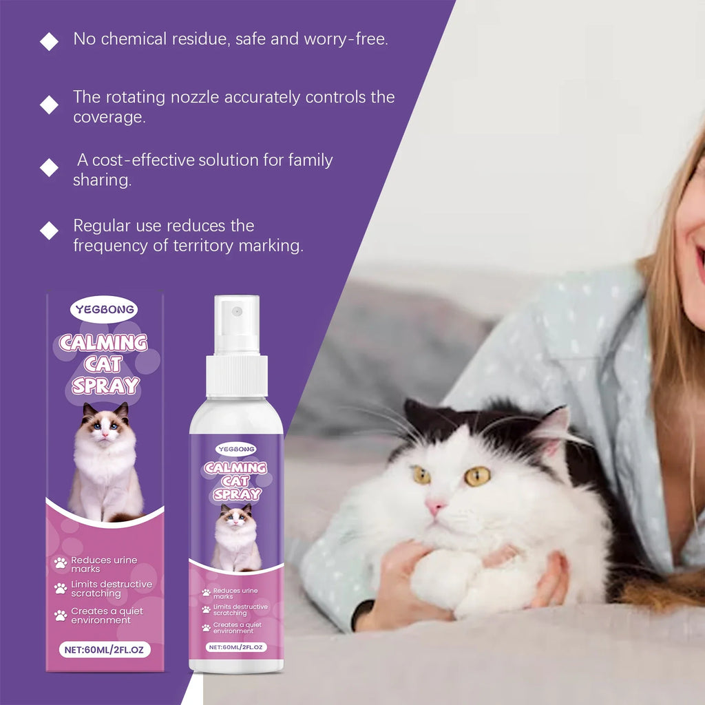 Natural Pet Calming Spray – Soothing & Anti-Scratch Formula Pet Calming Spray Qme