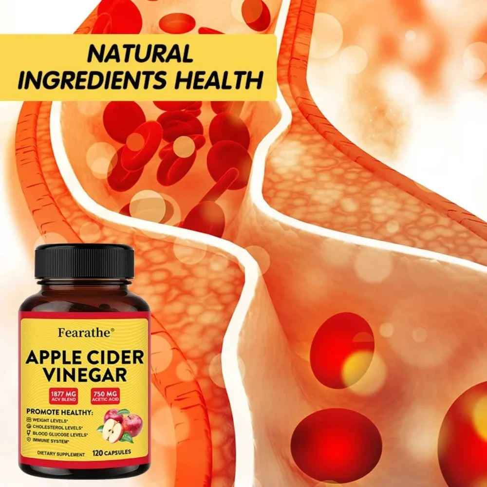 Apple Cider Vinegar Capsules 1877mg – Zinc & Vitamin D3 Vitamin Supplement Qst