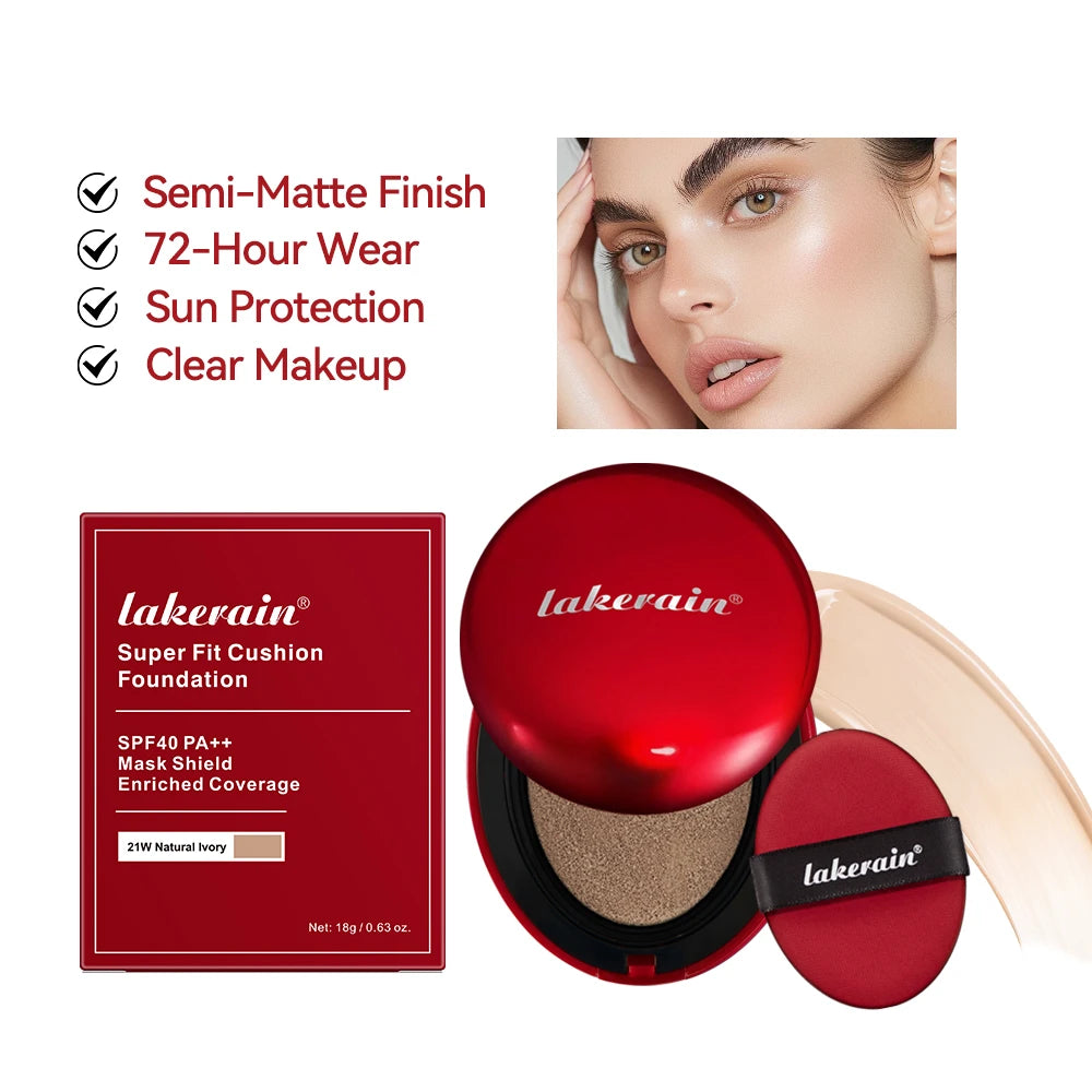 Lakerain Air Cushion BB Cream – Waterproof, SPF Foundation Cushion Foundation Qst