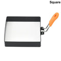 Stainless Steel Non-Stick Egg Frying Ring – Square & Round Mold Egg Frying Ring Mold Qme Square