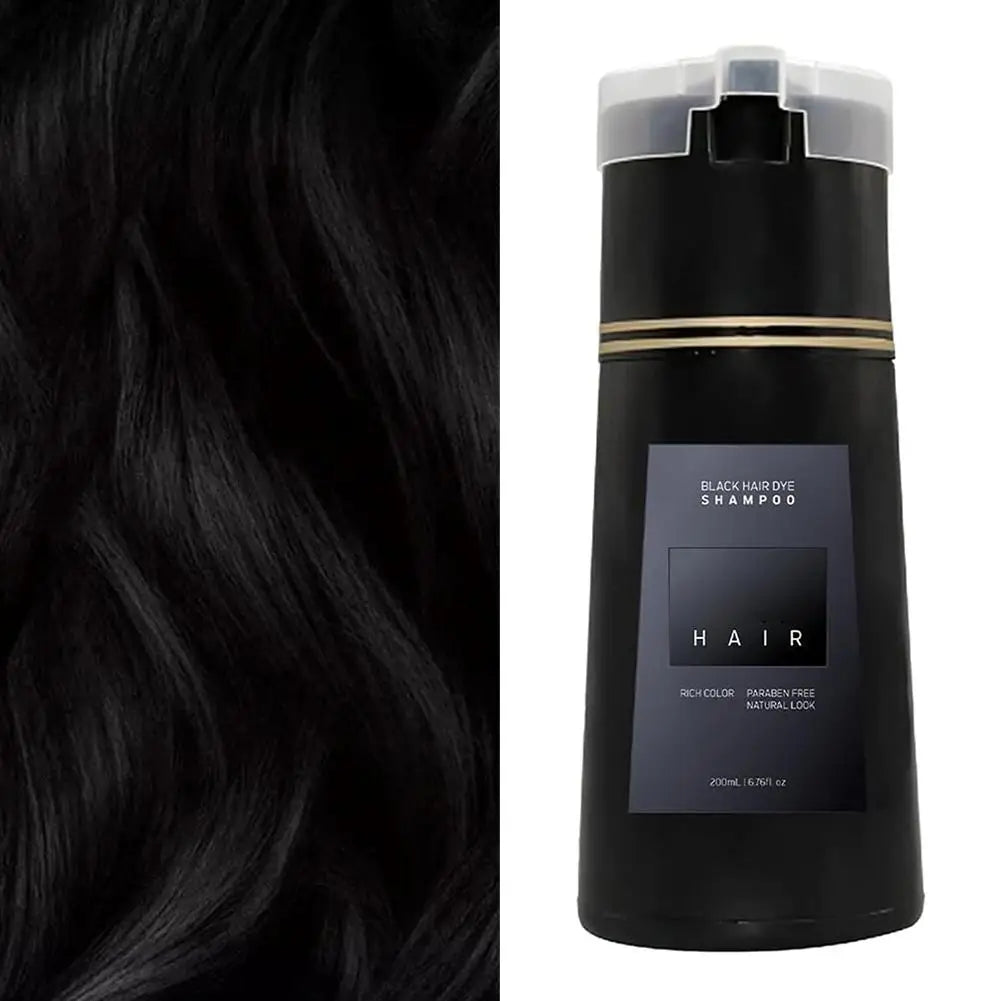Qme Hair Coloring Shampoo – Cover Gray, Black & Brown Hair Dye Shampoo Qme