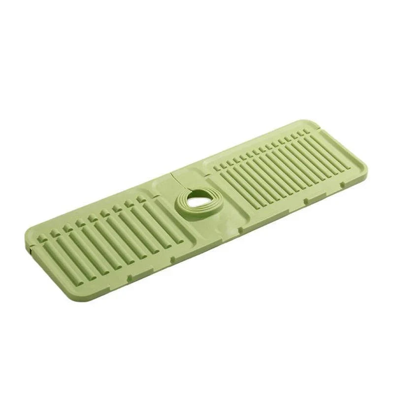 Foldable Silicone Sink Drain Mat – Anti-Splash Kitchen Guard Silicone Sink Mat Qme Green 0