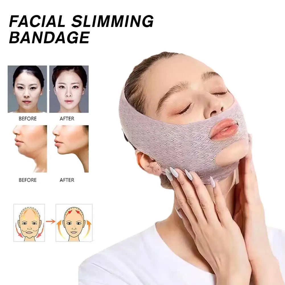V Line Chin Lifting Mask Face Slimming Bandage Shaper Face Slimming Mask Qme