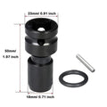 Impact Wrench Drill Adapter 1/2" to 1/4" Hex Converter Bit Power Tool Adapter Qme Black