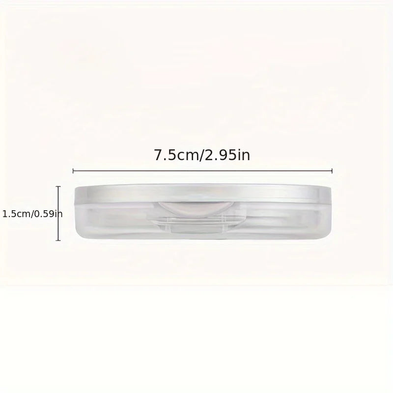 Qme Ultra-Thin Loose Powder Compact – Travel Leak-Proof Case Loose Powder Compact Qme