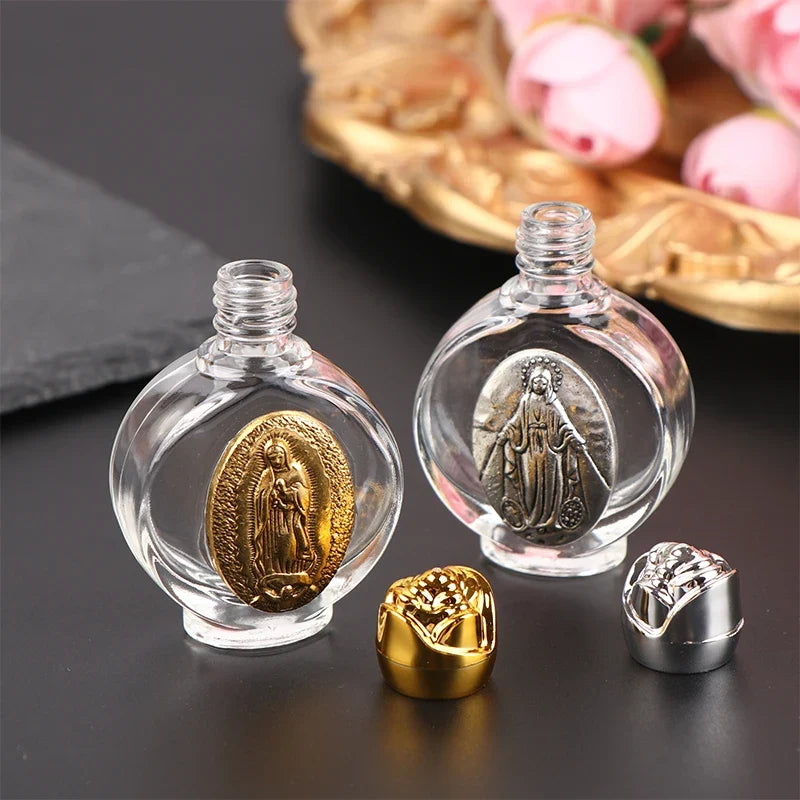 Holy Water Bottle Travel Reusable Christian Baptism Gift Religious Water Bottle Qme