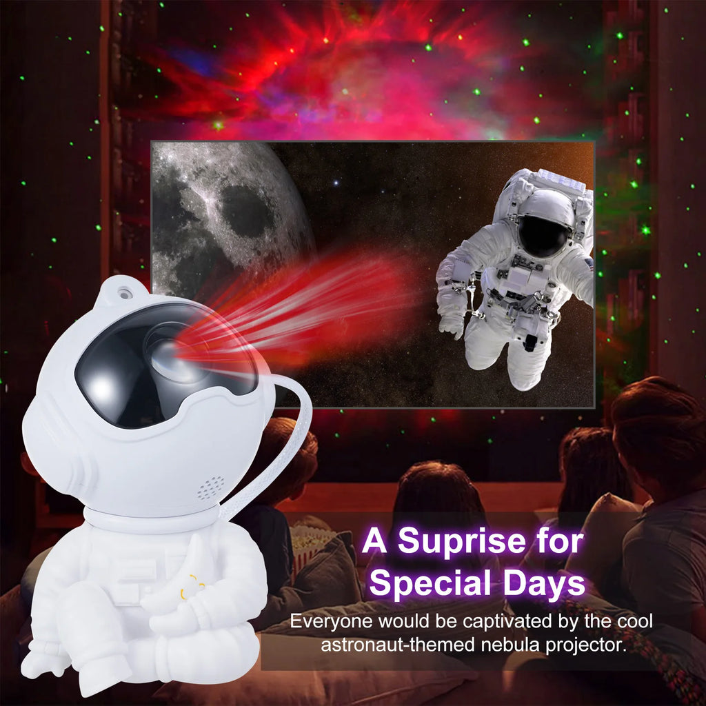 Astronaut Galaxy Projector – Nebula Star Night Light LED Lamp Galaxy Night Projector Qst