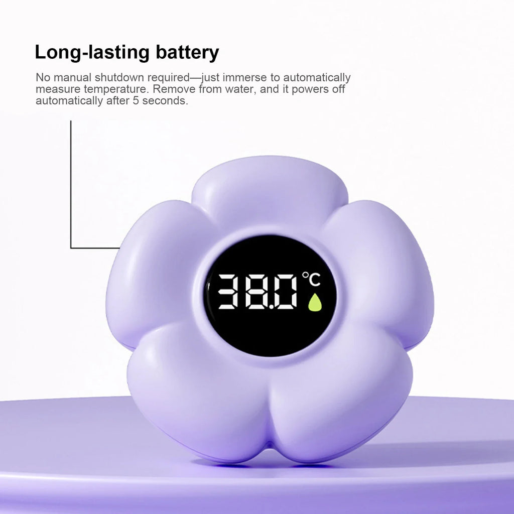 Baby Bath Thermometer LED Color Alerts – Digital Water Temp Baby Bath Thermometer Qme