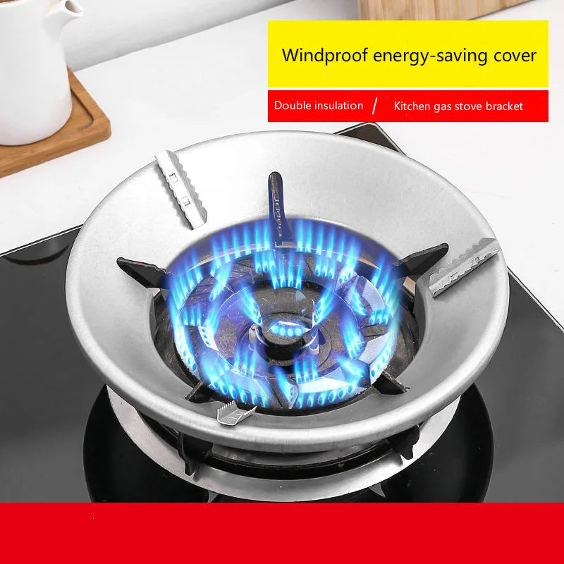 Fireproof Gas Stove Windshield Ring | Anti-Skid Energy Saver Stove Windshield Ring Qme