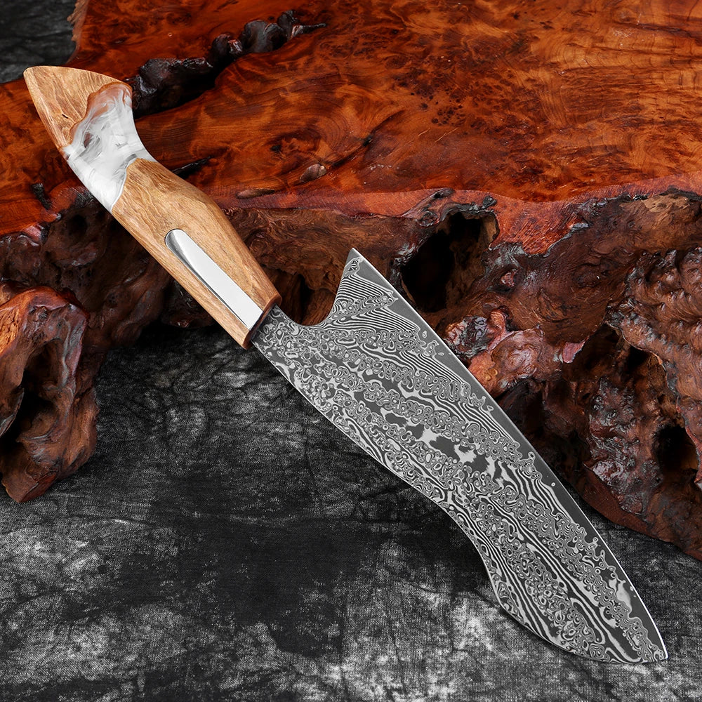 XITUO 7-Inch Damascus Santoku Knife – Sharp Pro Kitchen Knife Santoku Kitchen Knife Qst