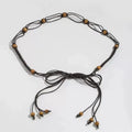 Women's Thin Canvas Waist Belt – Knotted Vintage Dress Tie Women's Waist Belt Qst A3
