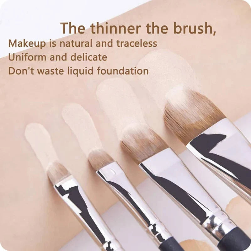 Flat Round Ultra-Thin Foundation & Concealer Makeup Brush Makeup Brush Qme