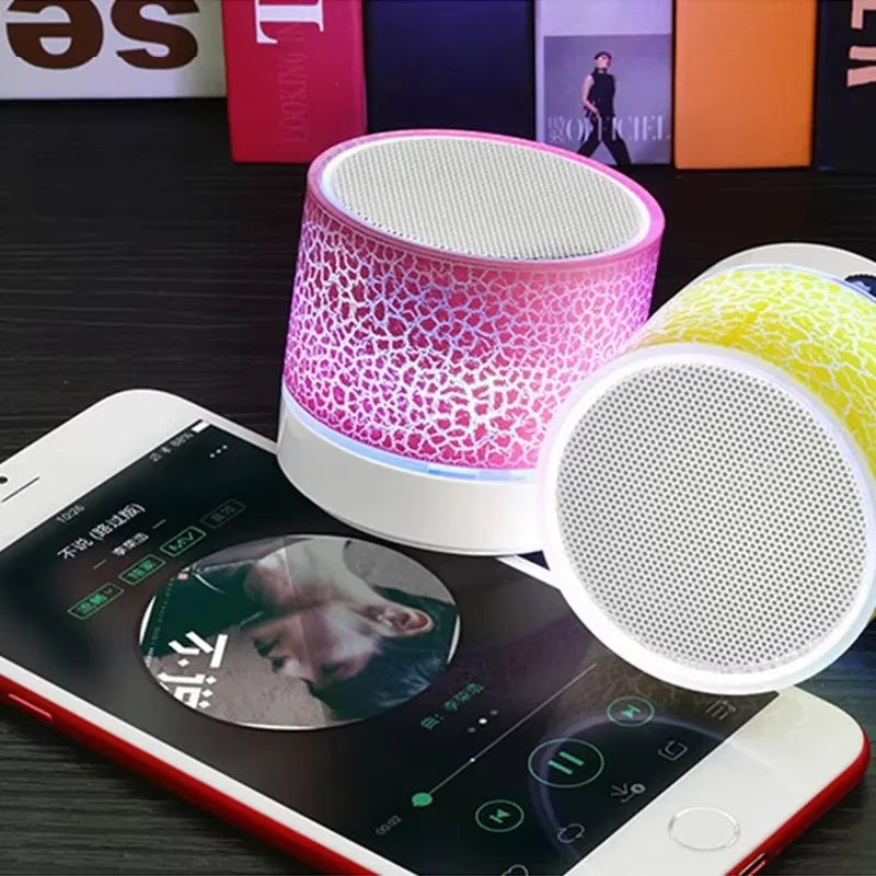Mini Portable Bluetooth 4.1 Speaker – LED Lights & TF Card Portable Bluetooth Speaker Qst