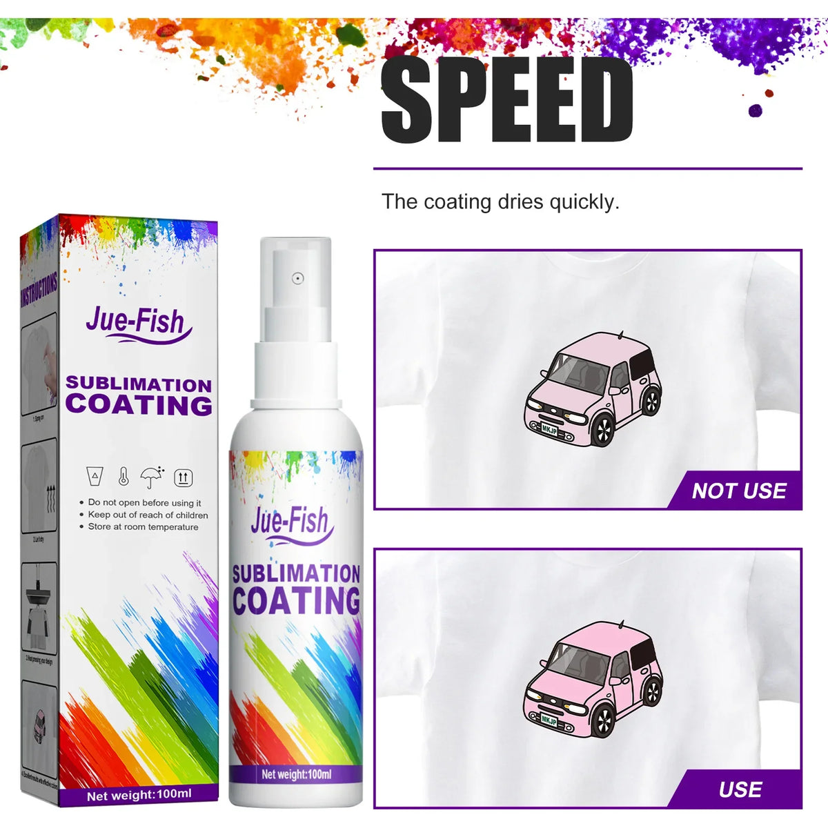 Sublimation Coating Spray – T-Shirts, Mugs, Caps & Canvas Sublimation Coating Spray Qme