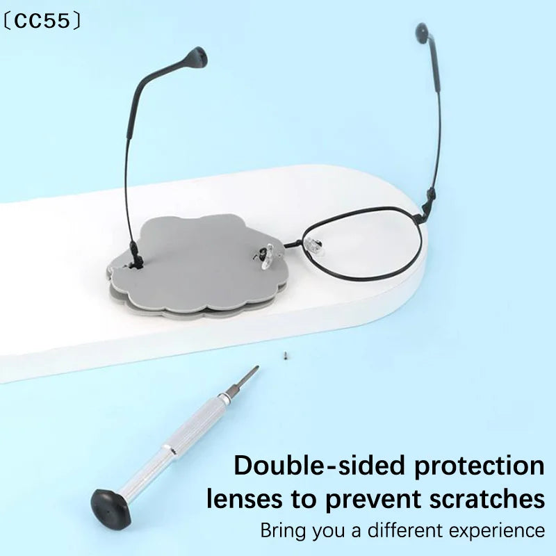 Silicone Glasses Lens Cover – Double-Sided Scratch Protection Lens Protector Cover Qst