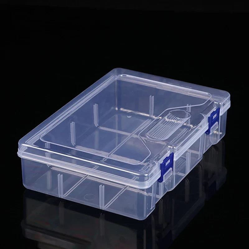 Transparent Plastic Organizer Box – Nail Art, Beads & Craft Plastic Storage Organizer Qme