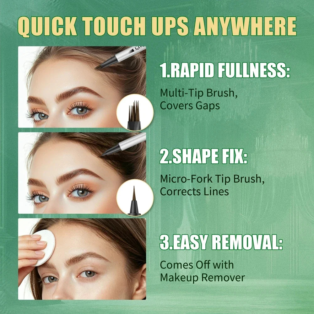 Dual-Ended Eyebrow Pencil & Eyeliner – Waterproof | Qme Eyebrow Pencil Eyeliner Qme