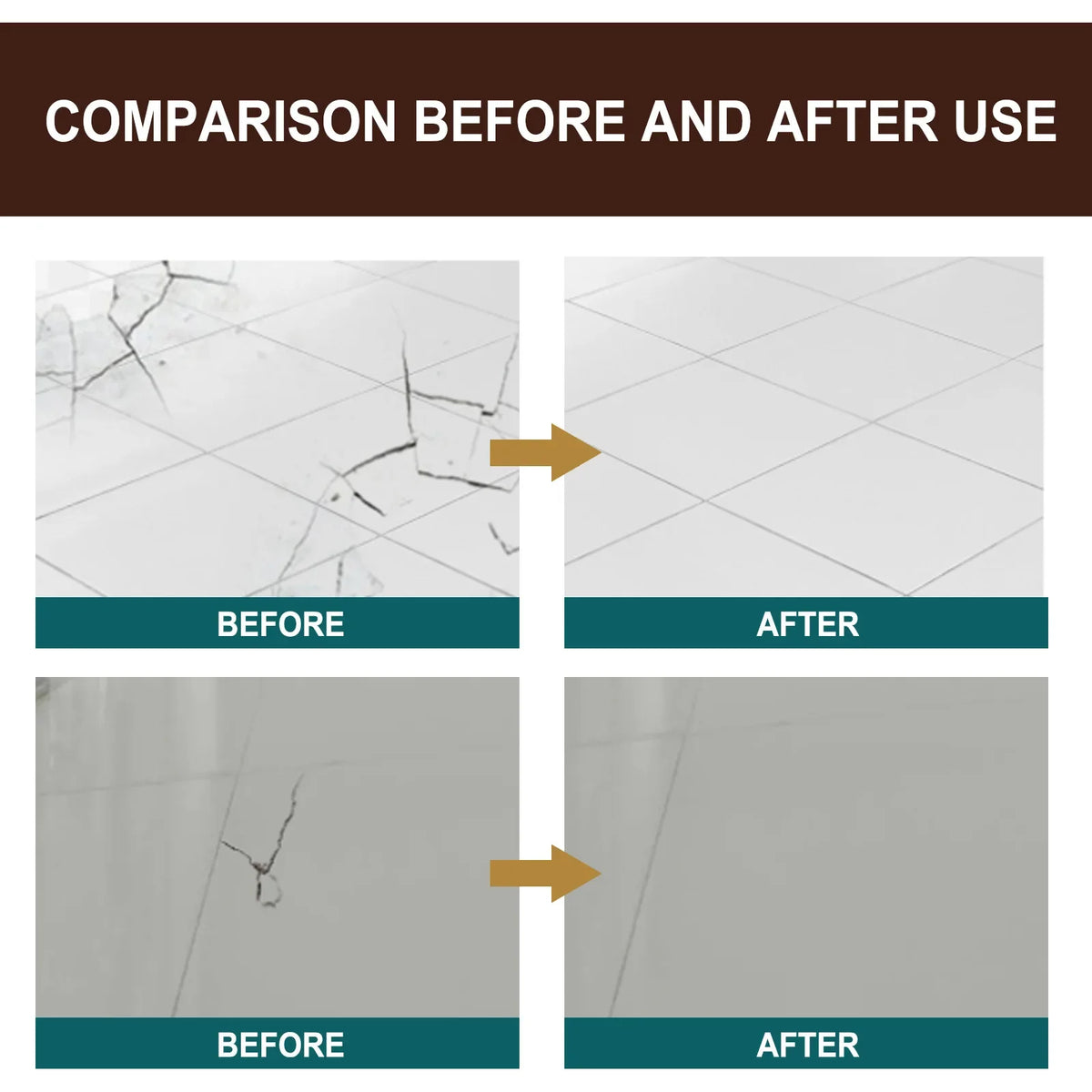 Ceramic Tile Repair Glue – Waterproof Adhesive Caulk 100ml Tile Repair Adhesive Qst