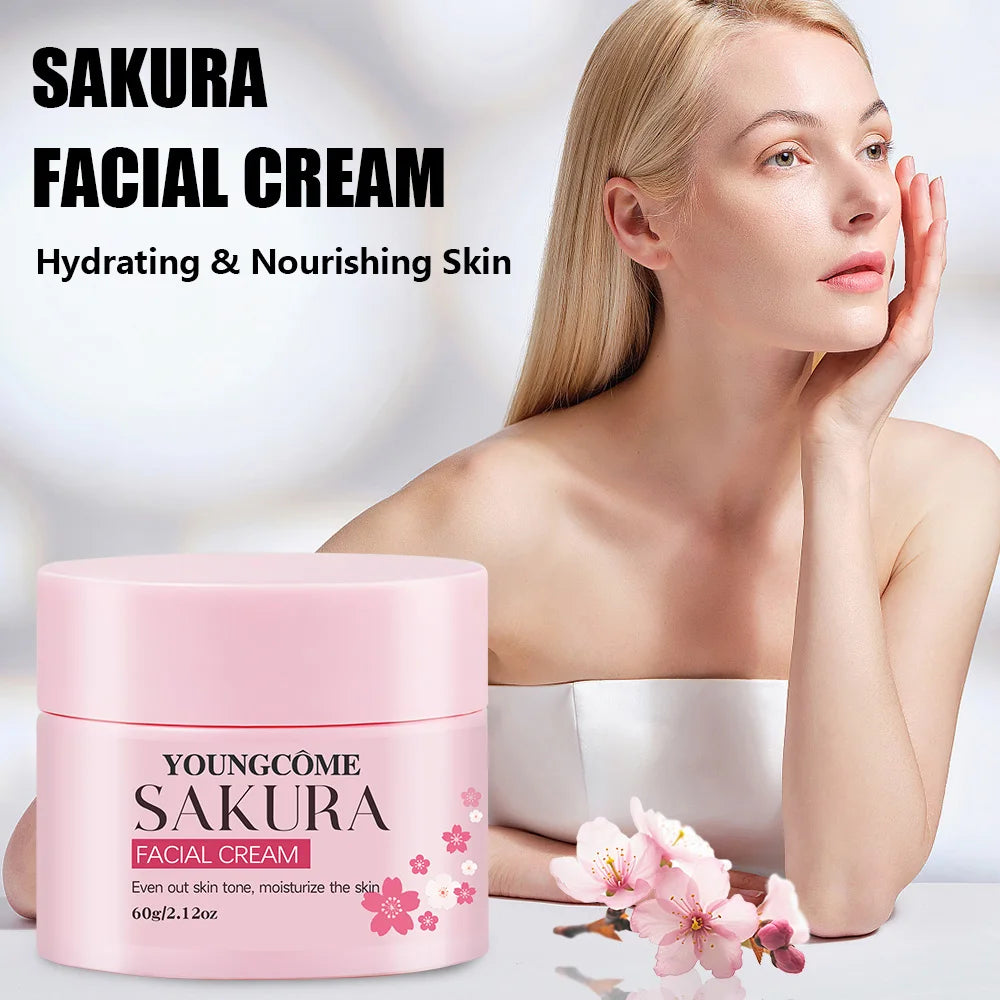 Sakura Retinol Collagen Anti-Aging Face Cream | YOUNGCOME Anti-Aging Face Cream Qst