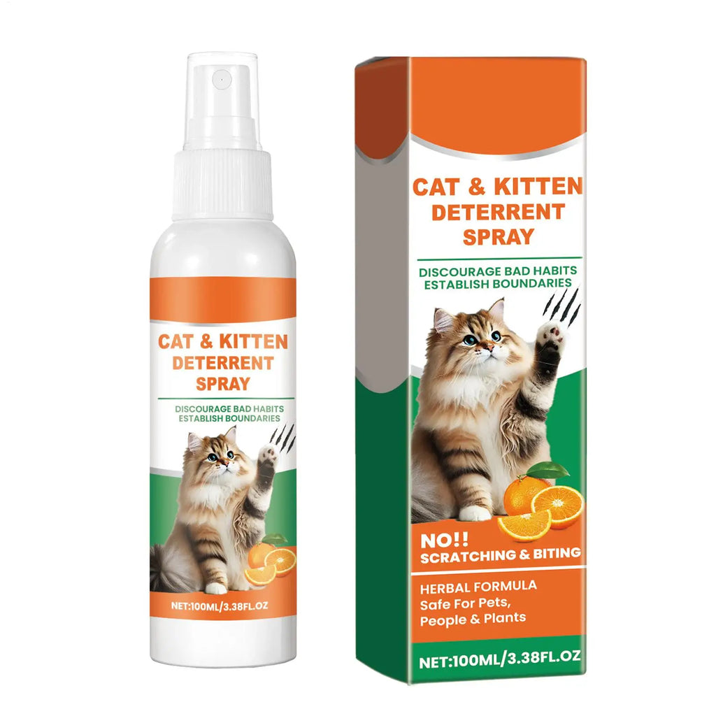 Cat No Scratch Spray – Natural Furniture Protector 100ml Cat Training Spray Qme Default Title