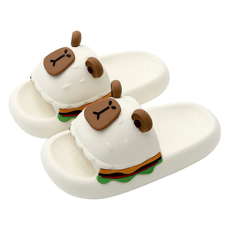 Women's Novelty Bear Burger Platform Slides – EVA Summer Slippers Platform Slides Qst