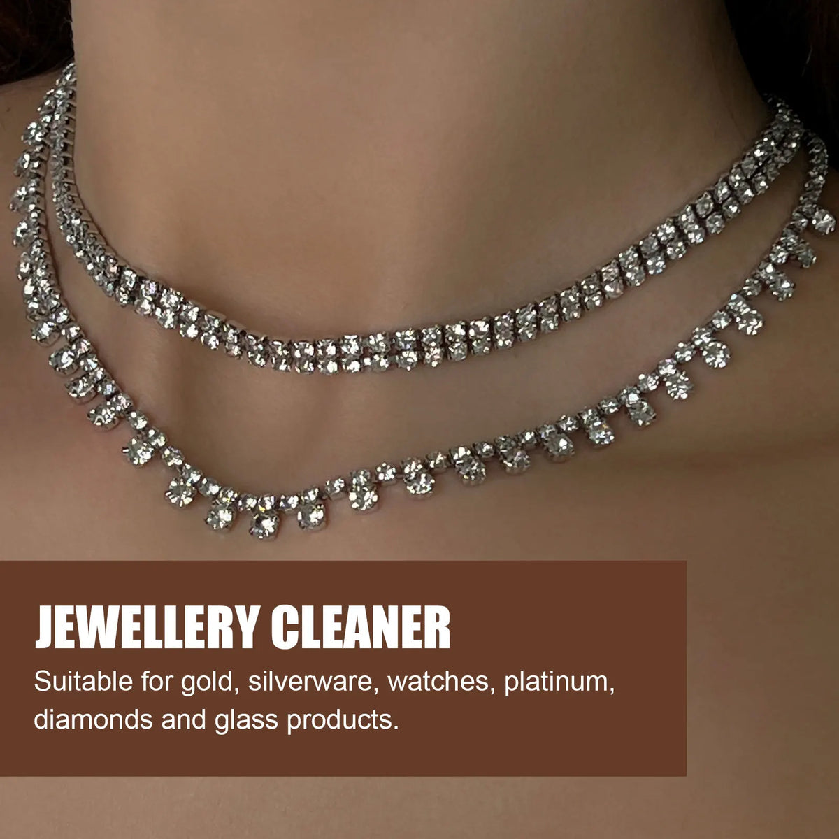 Jewelry Cleaner Liquid – Silver, Gold, Diamond & Gemstone Shine Jewelry Cleaning Solution Qst