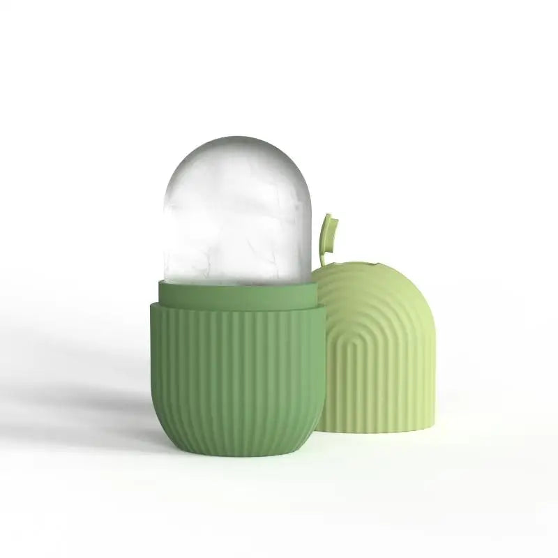 Silicone Face Ice Cube Mold Roller – Skincare Beauty Tool Facial Ice Roller Qme Green
