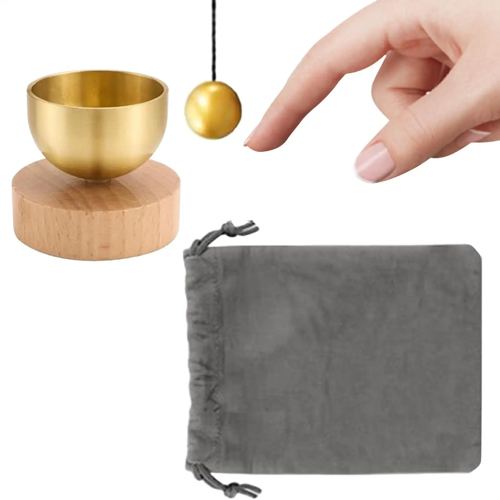 Brass Singing Bowl Set for Beginners – Yoga & Meditation Meditation Singing Bowl Qme