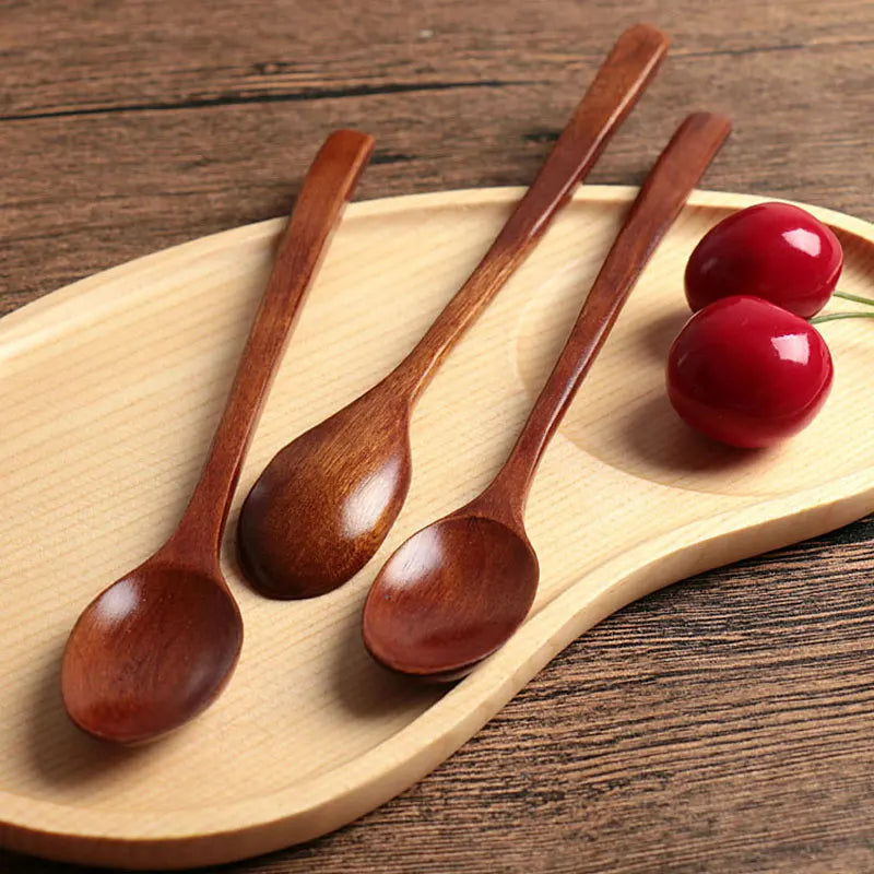 Wooden Cooking Spoon – Kitchen Utensil for Soup, Tea & Coffee Wooden Cooking Spoon Qme