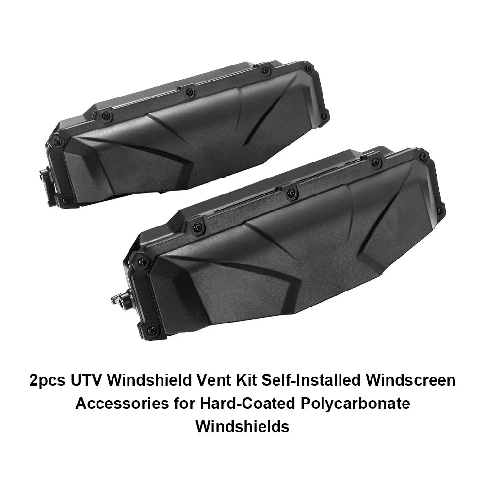 UTV Windshield Vent Kit | Self-Install Hard-Coated Polycarbonate UTV Windshield Vent Kit Qme