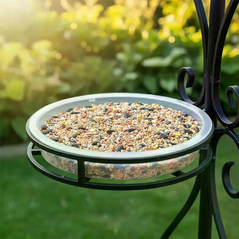 Outdoor Hanging Bird Platform Feeder & Bath Tray | Wild Birds Hanging Bird Feeder Qme