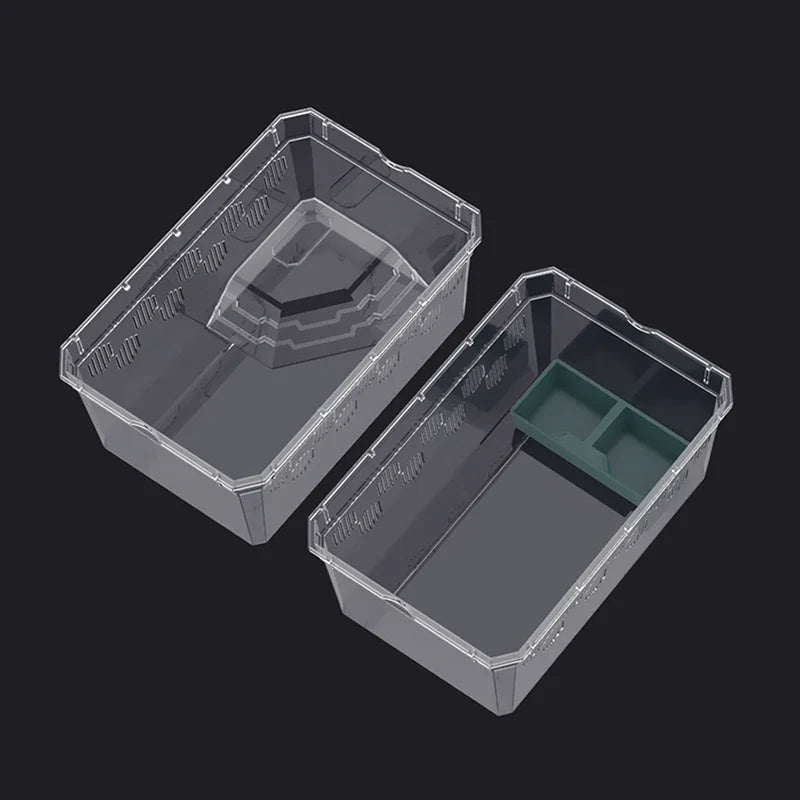 Transparent Reptile Breeding Tank | Lizard, Tortoise & Spider Reptile Vivarium Tank Qme