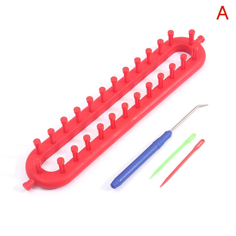 Rectangle & Round Knitting Loom Set – DIY Weaving Kit for Beginners Knitting Loom Kit Qst A26cm