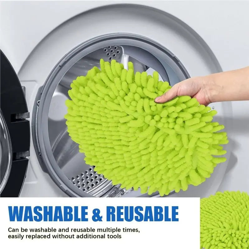4-Pack Microfiber Chenille Pads for Shark S7000 S7001 S8201 Steam Mop Pad Refills Qst