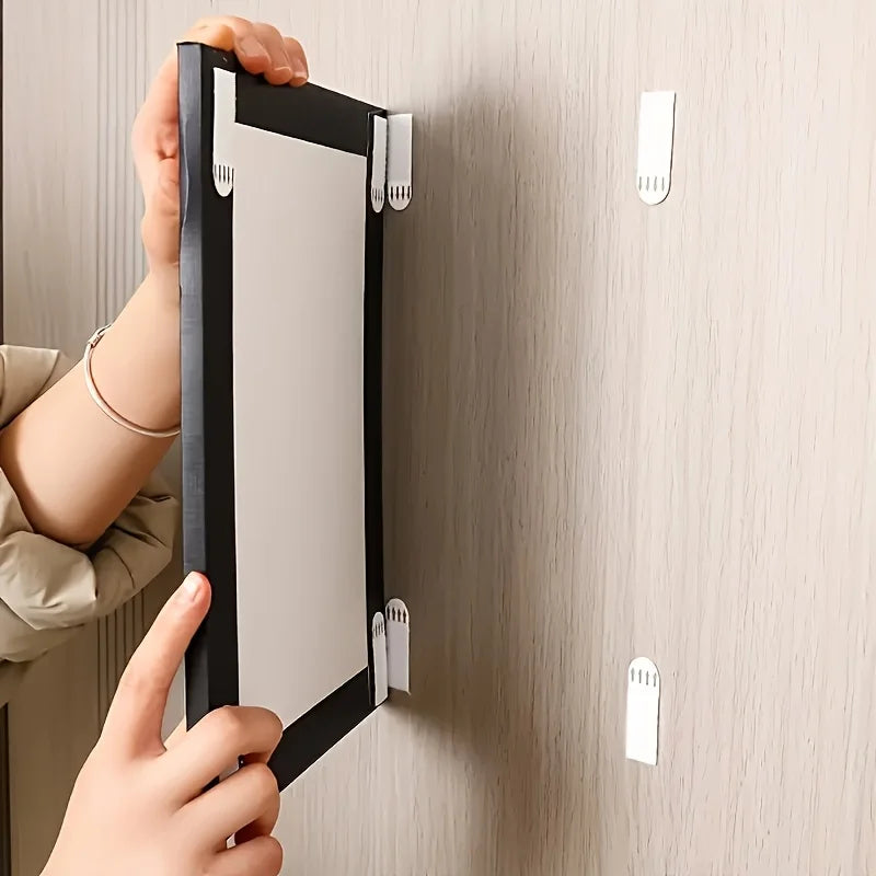 No-Drill Double-Sided Picture Hanging Strips – 12 Pack Picture Hanging Strips Qme