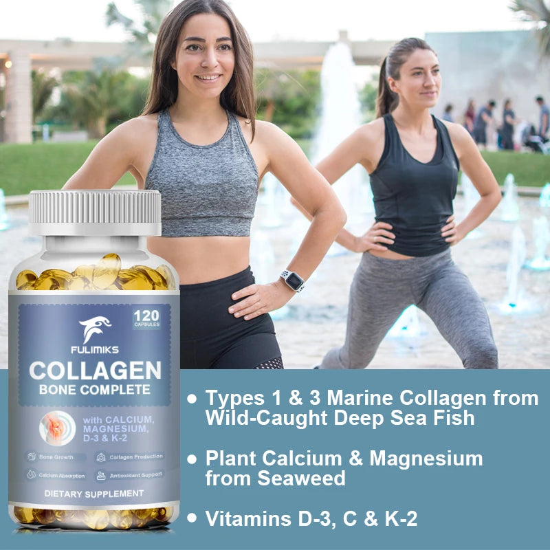 Collagen Bone Complete Capsules | Non-GMO, Gluten-Free Collagen Supplement Qst