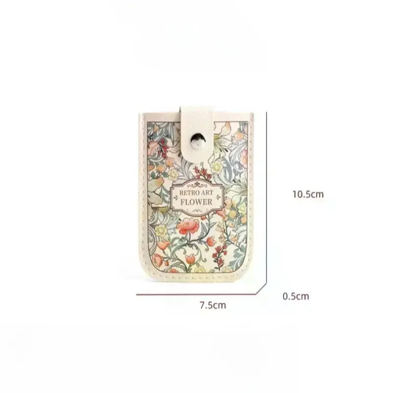 Slim Pull-Out Card Holder Wallet – Floral PVC, Multi-Slot Card Holder Wallet Qme