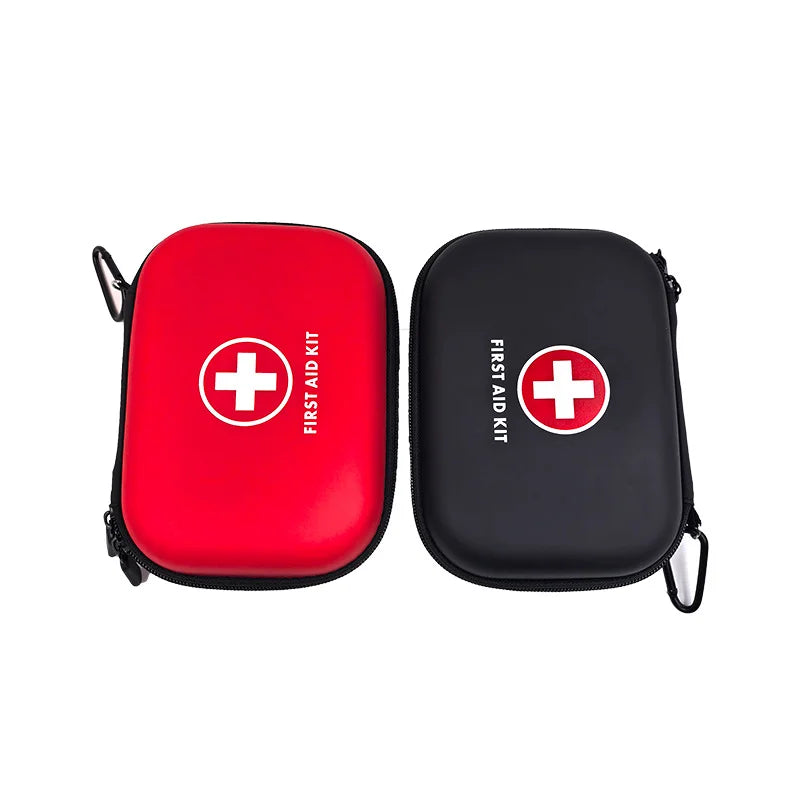 Compact Hard-Case First Aid Kit Bag with Carabiner Clip First Aid Kit Bag Qme