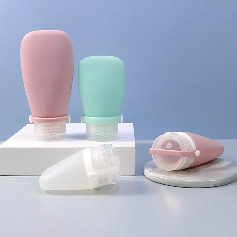 Silicone Travel Bottles – Leak-Proof Refillable 30/60/90ml Travel Bottles Qme