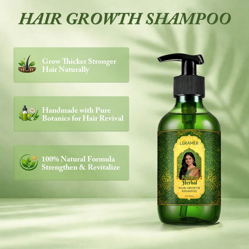 LGRAMER Hair Growth Shampoo 300ml – Volume & Scalp Care Hair Growth Shampoo Qst