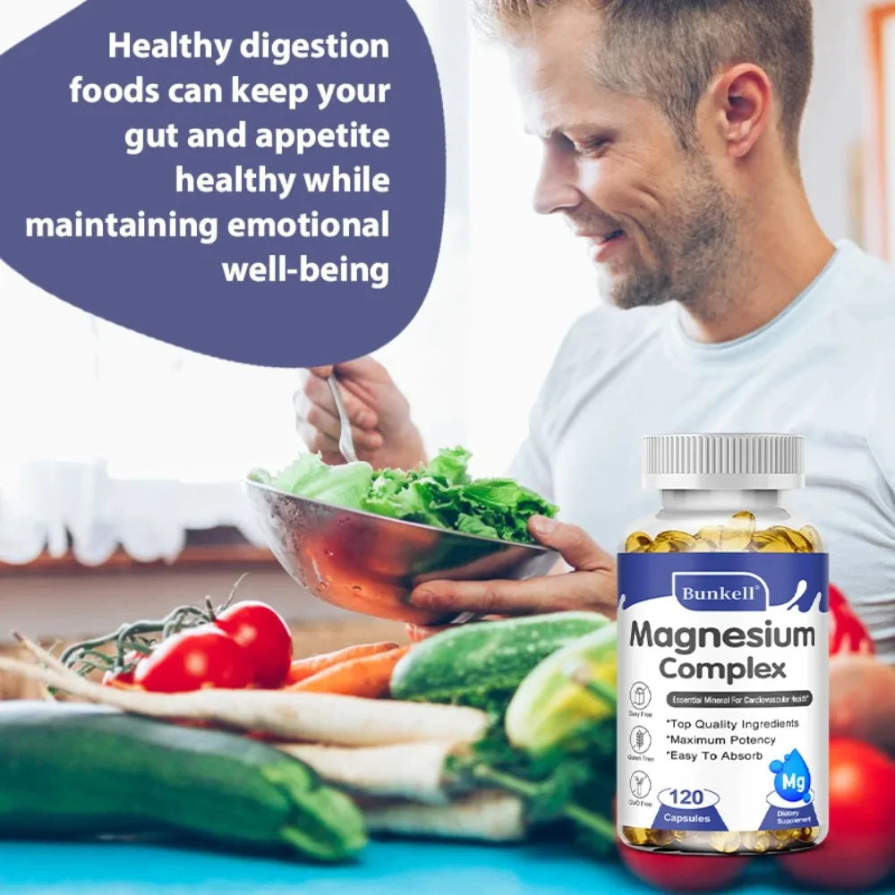 Magnesium Glycinate Capsules – Sleep, Calm & Muscle Support Mineral Supplement Qst