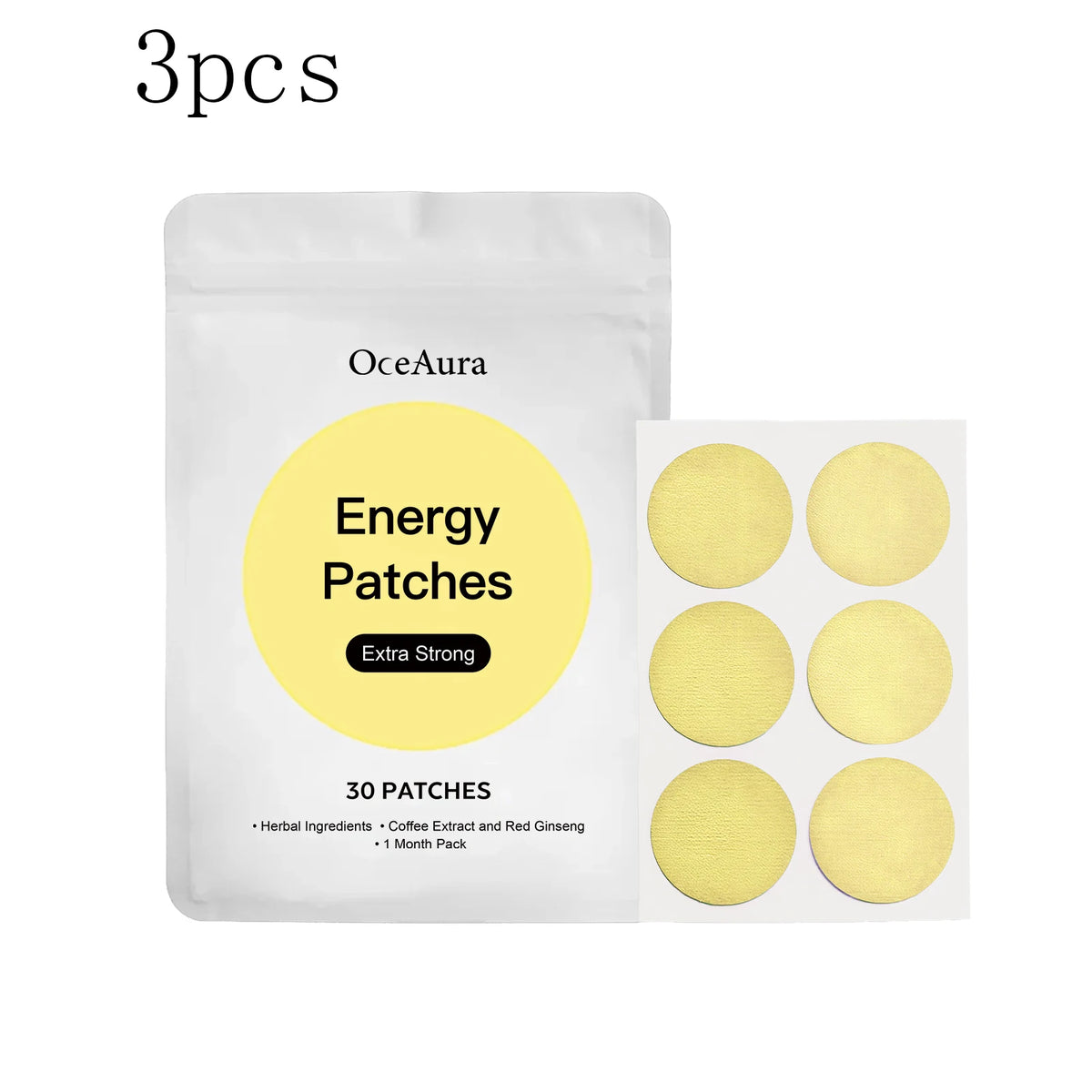 OceAura Hydrating Body Care Patch – Daily Moisturizing 30pcs Moisturizing Skin Patch Qst 30pcs x3pcs